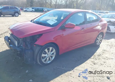 2012 Hyundai Accent Gls z USA, uszkodzony, nr VIN KMHCU4AE9CU136364